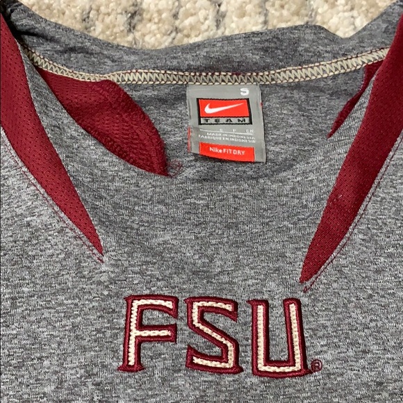 NWOT FSU Nike FITDRY long sleeve small - Picture 5 of 8